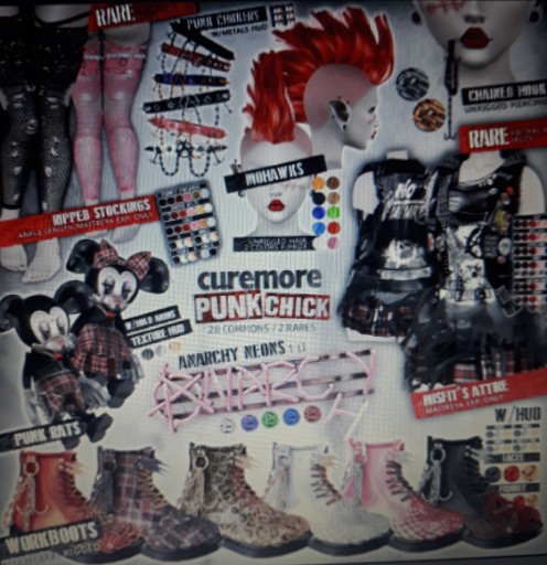 CUREMORE/PUNKCHICK/WORKBOOTS/TARTAN