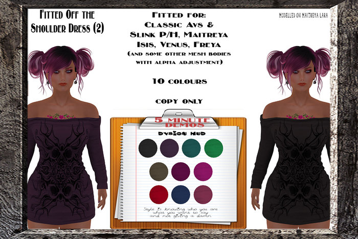 Fitted Off Shoulder Dress (DEMOS)