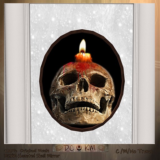 DCKM Haunted Skull Mirror