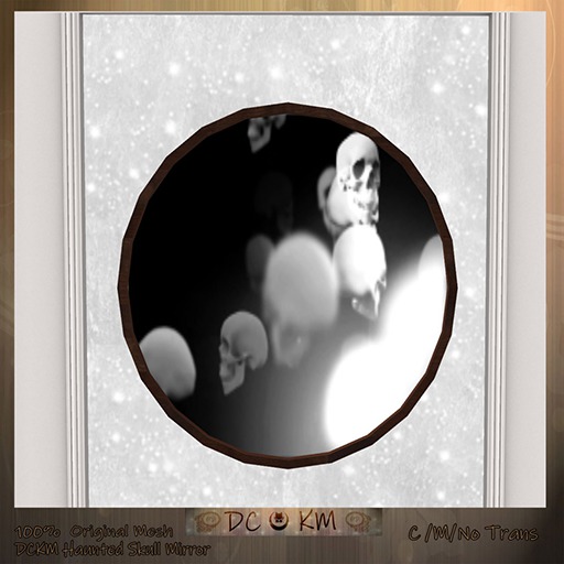 DCKM Haunted Dancing Skull Mirror