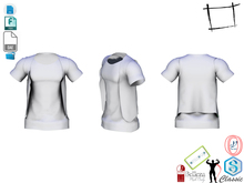 Dae Obj FBX Men's Tshirt With Vest Signature Gianni, Gamit, Slink