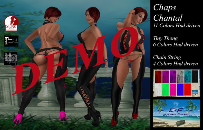 ~DF~DEMO Chaps Chantal w/Hud