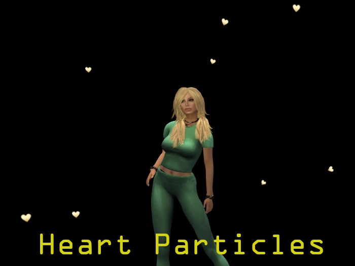 Heart Particles - Yellow