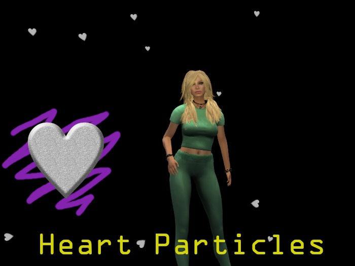 Heart Particles - Silver Glitter (add to worn)