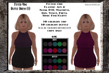 Fitted Ruffle Mini Dress