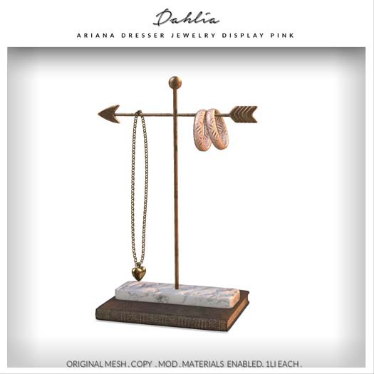 Dahlia - Ariana - Jewelry Display - Pink 