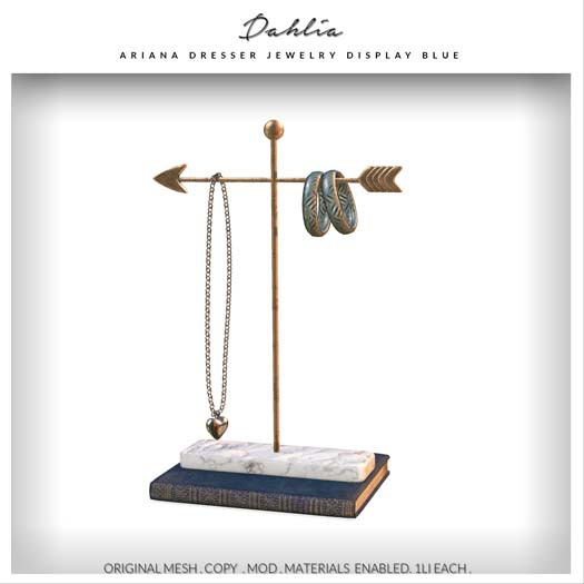 Dahlia - Ariana - Jewelry Display - Blue  