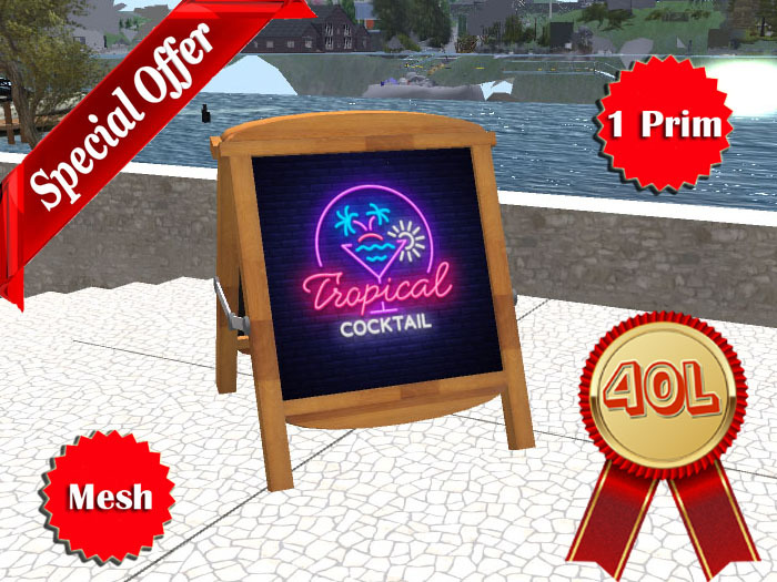 Tropical Tent Sign
