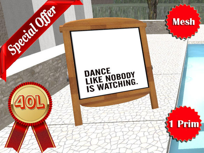 Dance like nobody Tent Sign