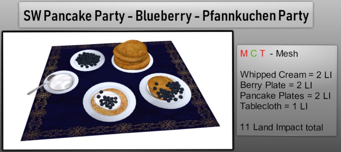 SW Pancake Party - Blueberry - Pfannkuchen Party