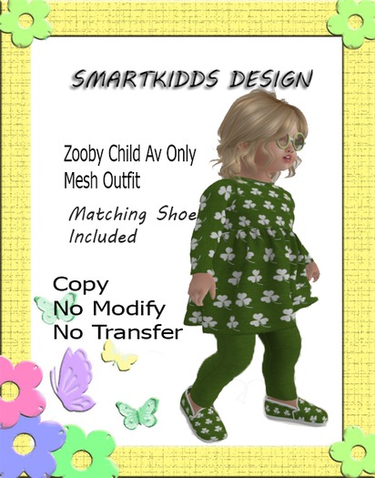 SmartKidds- Lucky Dress #2 Zooby Child AV only BOX