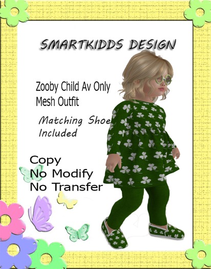 SmartKidds- Lucky Dress #3  Zooby Child AV only BOX