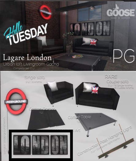 Gacha - GOOSE - Lagare frame art - Hello Tuesday