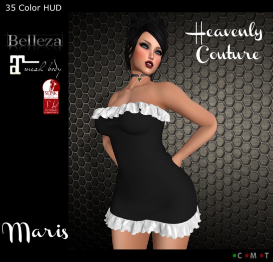 :::[Heavenly]::: Maris Tube Ruffle Dress [ADD]