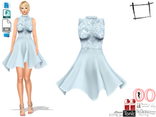 Dae Obj FBX Women's Short Prom Dress Slink, Ocacin Standard, Maitreya, Belleza, Tonic