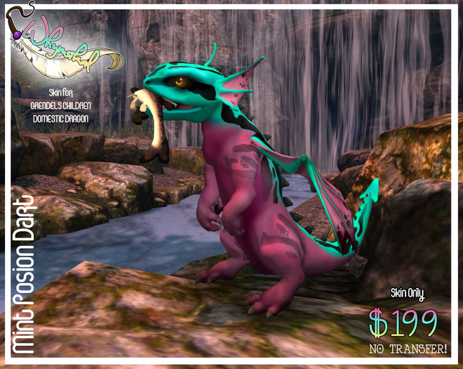 ::Whymsikal:: Mint PoisonDart Skin - Grendels Domestic Dragon
