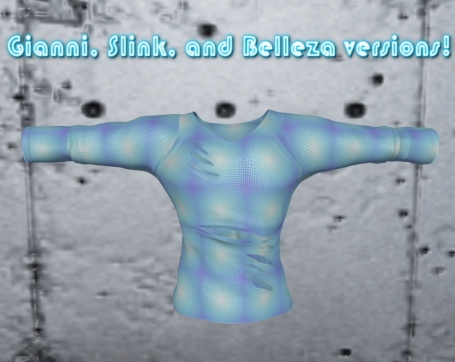 Blue & Purple Ripped Shirt