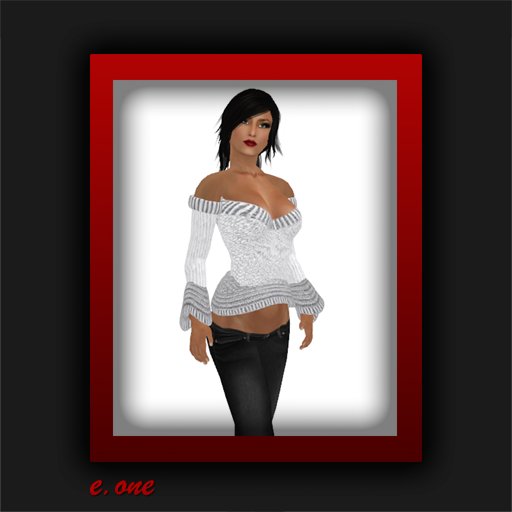 e.one Off The Shoulder Sweater White 