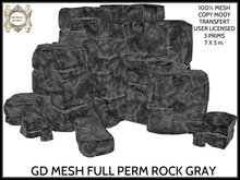 GD MESH FULL PERM ROCK GRAY