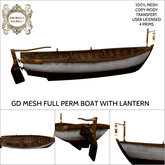 GD MESH FULL PERM BOAT WITH LANTERN