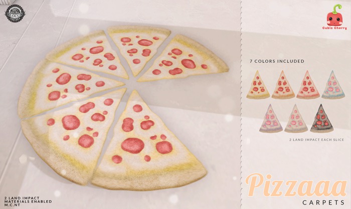 [Cubic Cherry] {Pizzaaa} carpets (BOX)