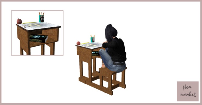 School Work Desk- Flea Market