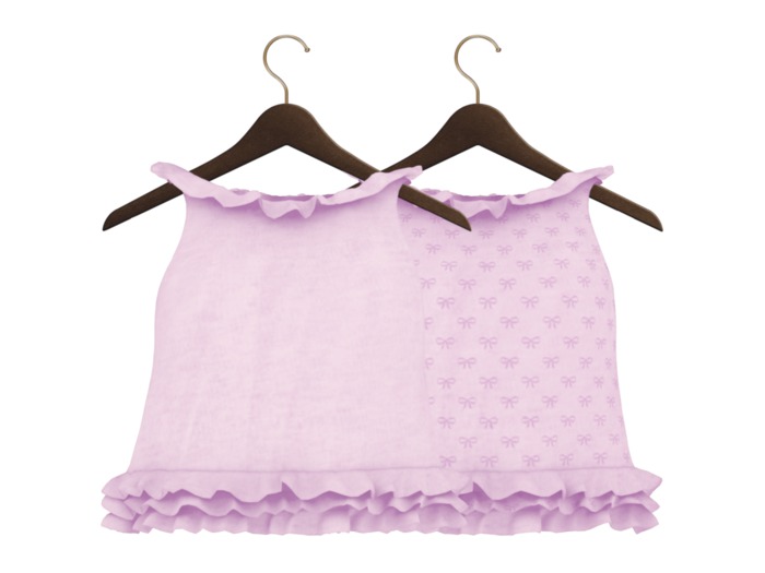 {PL} Ruffle Vest Tops (Lavender)