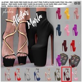 phedora ~ Marla heels ~ Slink DARK RED