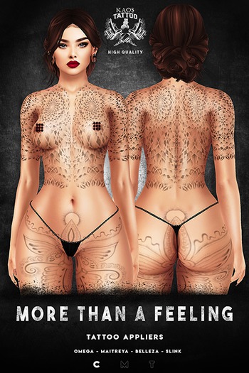 KAOS MORE THAN A FEELING TATTOO