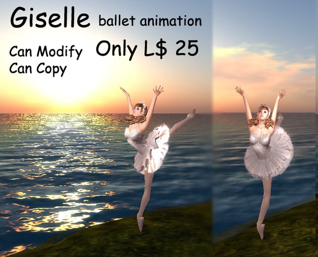{P.Ballet}  Giselle  ballet dancing pose 01