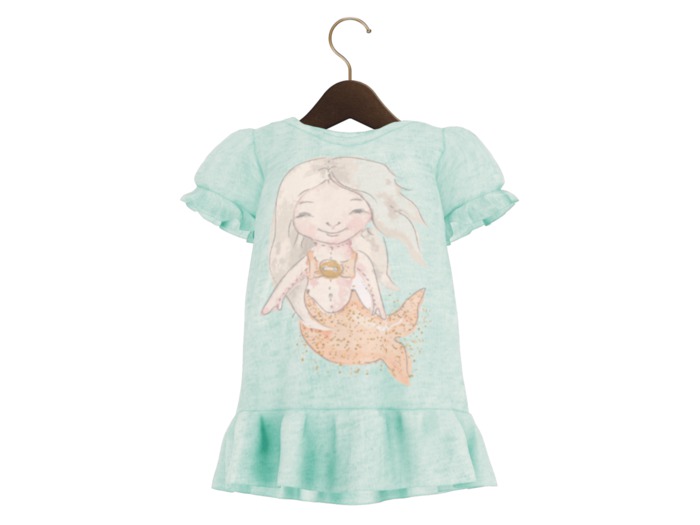 {PL} Soft Nightdress (Mint Mermaid)