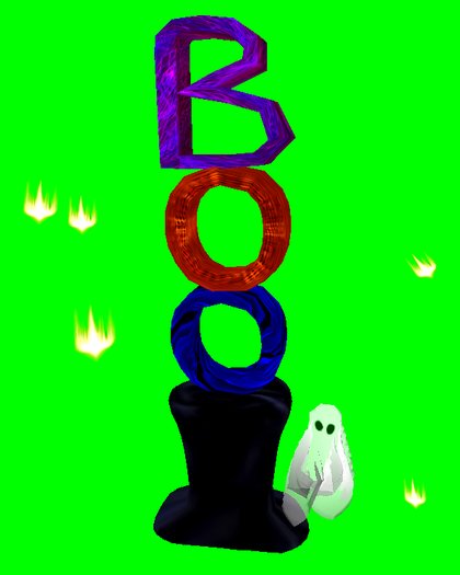 Animated Halloween 'BOO' Hat W/ Rotation Ghost