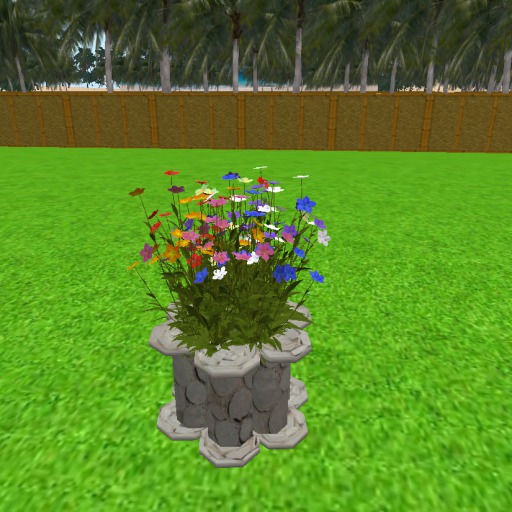 Potted Flowers Mesh Boxed