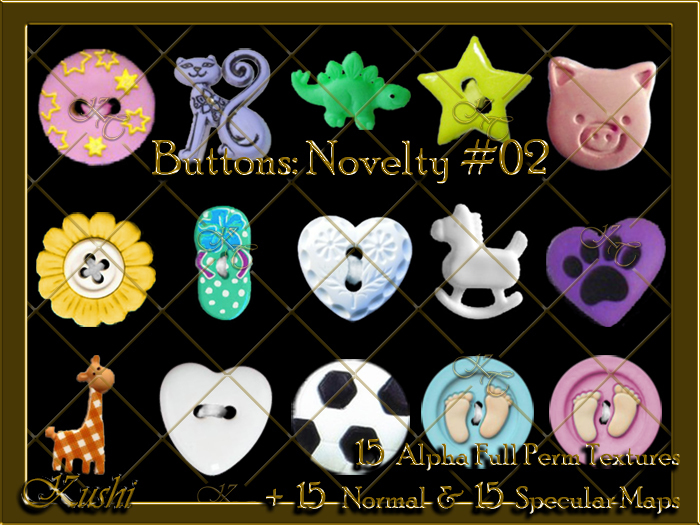 !Kushi! ButtonsNovelty02 Textures -WearToUnpack