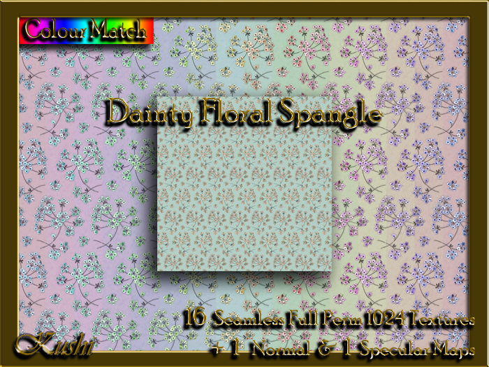 !Kushi! DaintyFloralSpangle Textures -WearToUnpack