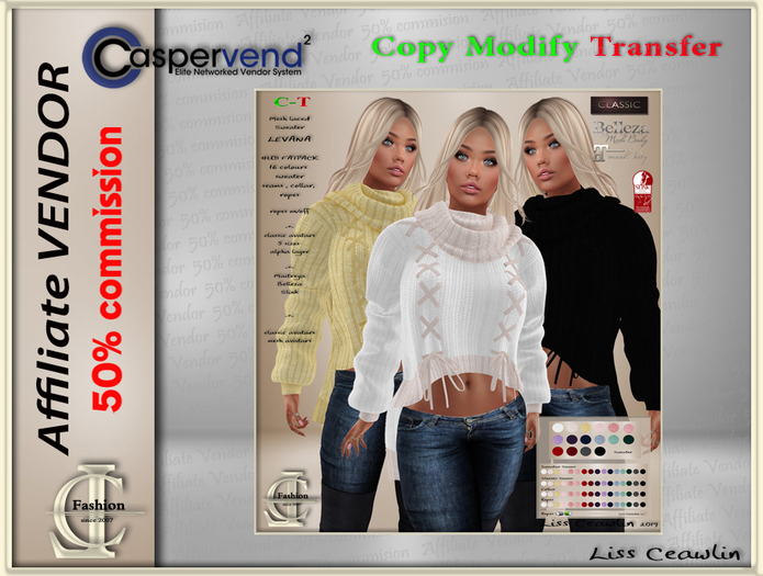 LC  Affiliate Vendor - Levana Sweater [7 vendors ]