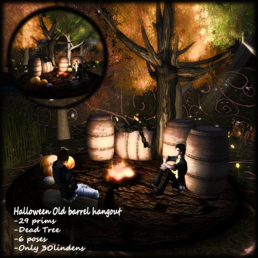 UrbaStyle* Halloween Old barrel hangout