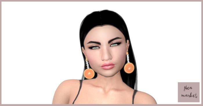 Orange Earring- Flea Market