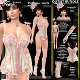 C&F Tease Burlesque Outfit Bundle 2 - PINK ROSES
