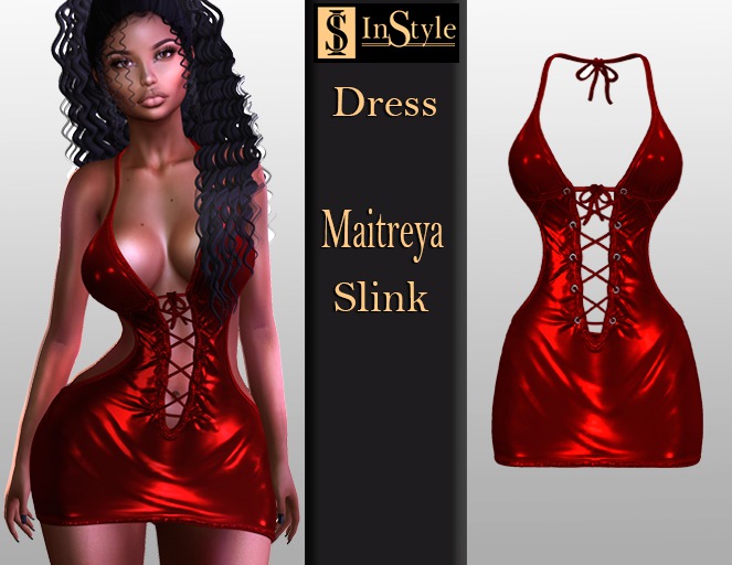 InStyl- Dress Red- (Maitreya ,Slink) -PROMO! -Sale up to 12.02.