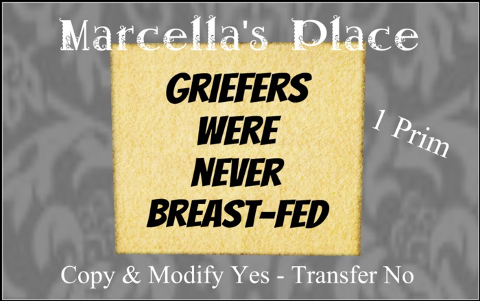 [MP] Griefers Breastfed Sign (C/M) ** 1L PROMO **