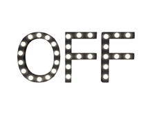 [Px] "OFF" Illuminated Light Bulbs Sign