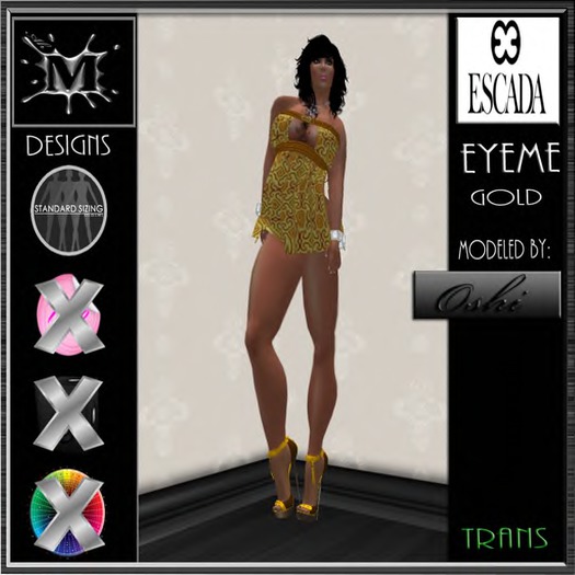 EYEME GOLD MESH DRESS (boxed)
