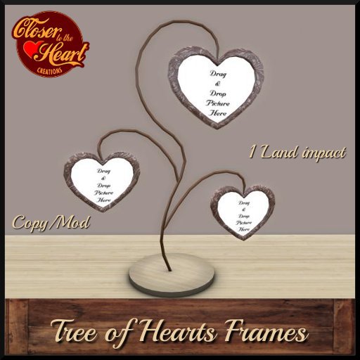 Tree of Hearts Frame**