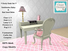 *CC* TD/Bebe *Emily Desk Set* (WEAR to UNPACK)