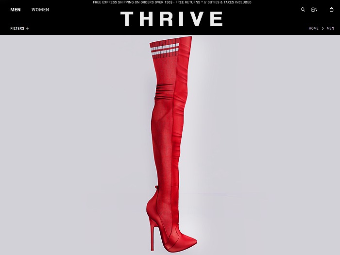 THRIVE: Motif Thigh High - Red