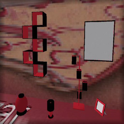 RED AND BLACK FURNITURE SET 6 PIECES 20 LI