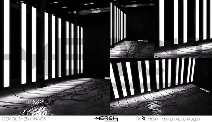 M E R C H- DEMOLISHED CHAOS BACKDROP