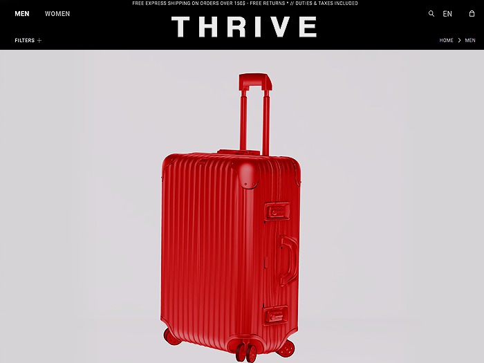 THRIVE: Carry-on Topas Multiwheel - Red