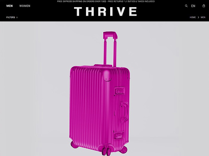 THRIVE: Carry-on Topas Multiwheel - Pink